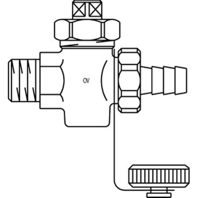 Robinet de vidange Oventrop 1 DN25 PN16 en laiton filetage extérieur