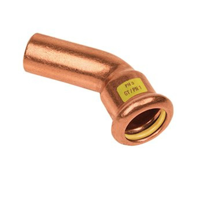 Bonfix Press rk gas manchon coudé 45° ø42x42mm gastec