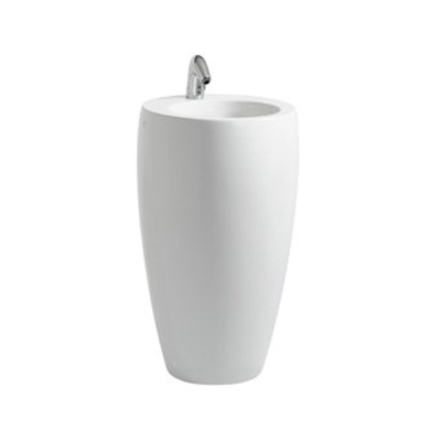 Laufen Alessi one lavabo à poser 53x53cm sans trou pour robinet avec lcc blanc
