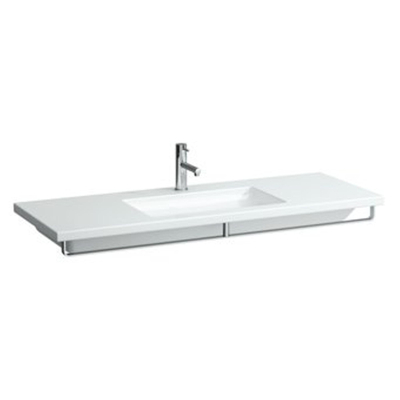 Laufen Living Square Lavabo 130x48cm 3 trous de robinet avec trop-plein Blanc