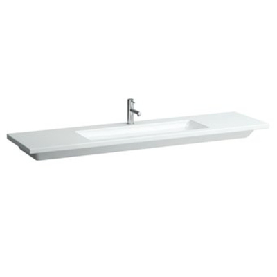 Laufen Living Square Lavabo 180x48cm 1 trou de robinet avec trop-plein Blanc