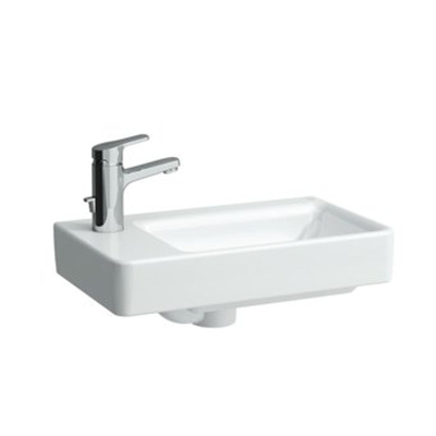 Laufen Pro S lave-mains 48x28x15cm 1 trou de robinet asymétrique à gauche céramique blanc