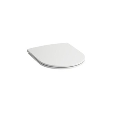 Laufen abattant de WC slim 37.4x44.3x5.3cm avec couvercle avec mécanisme d’amortissement système amovible duroplast blanc