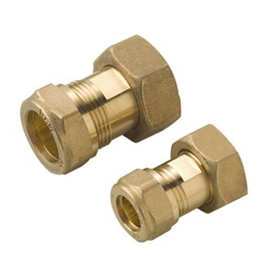 Raminex raccord 2 pièces en laiton pour compteur d'eau 3/4 bix15mm à compression sans joint d'étanchéité