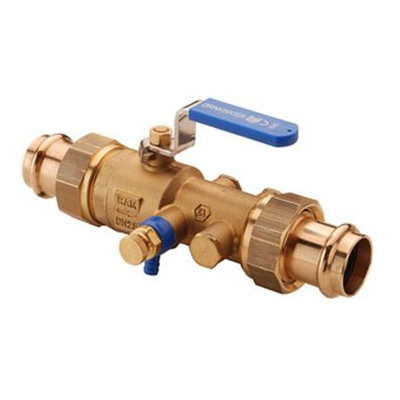 Raminex Tbe ea clapet anti-retour viega profipress contrôlable classe ea 28x28mm dn25 avec vanne à bille et vanne d'arrêt kiwa