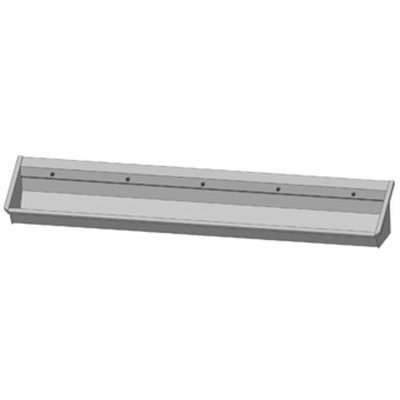 Intersan Sanilav auge de lavage 300cm 5 personnes avec 5 trous de robinet inox 304