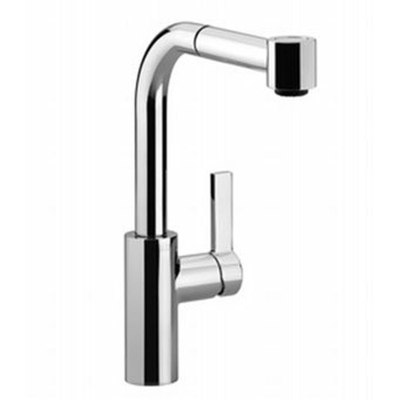 Dornbracht Elio robinet de cuisine avec douchette extractible droite platine mat