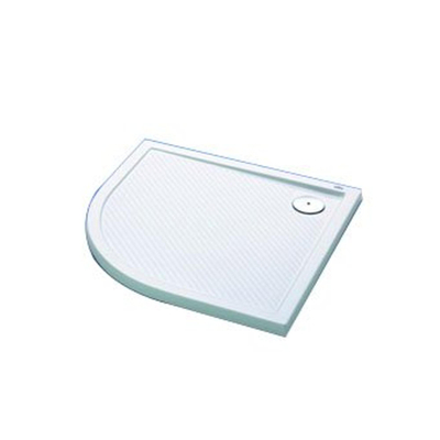 Huppe Purano Receveur de douche Cast Marble quart de rond 100x90cm avec antidérapant blanc