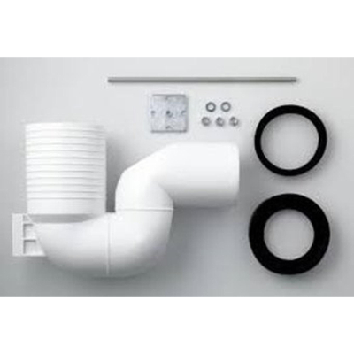 Laufen coude d'évacuation 220 - 350 plastique
