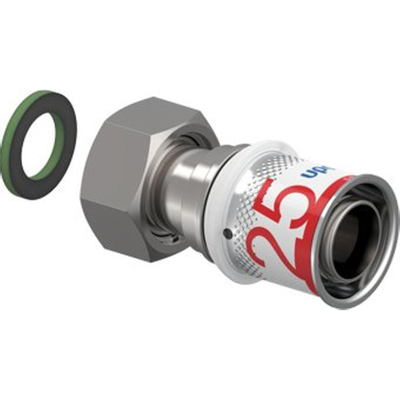 Uponor S-Press Plus raccord à sertir avec écrou douille bi.dr. 25mmx3/4