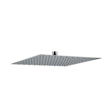 Napolihoofddouche vierkant25x25cm9L/min.geborsteld chroom
