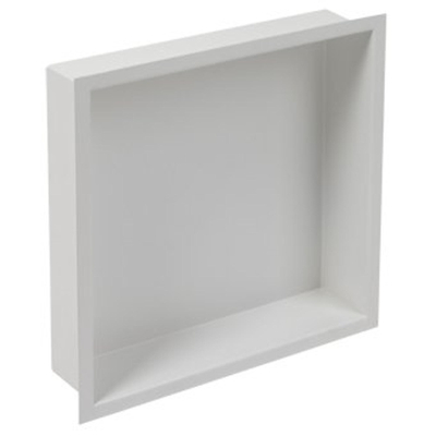 Plieger Inbox niche de douche encastrée avec rebord 30x30x7.5cm étanche blanc