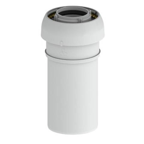 Burgerhout EasySafe tube d'extension ø60/100mm, L=250mm PP, concentrique blanc SW249029
