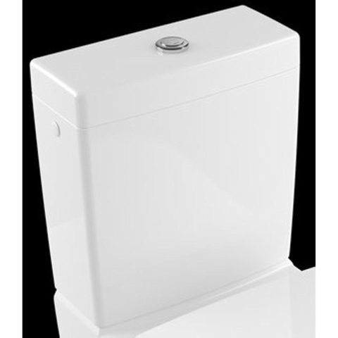Villeroy & Boch Subway 2.0 Villeroy en Boch Subway - 2.0 duoblokreservoir + binnenwerk - met dualflush spaarknop - met zij /achteraansluiting CeramicPlus - White Alpine (wit) 1025462