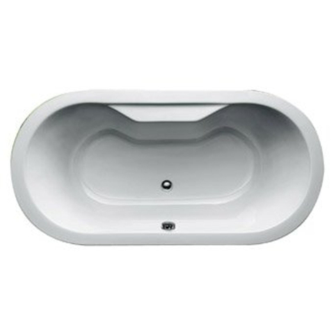 Plieger Zurich baignoire duo 180x90cm acrylique ovale 42cm de profondeur avec pieds blanc 0944068