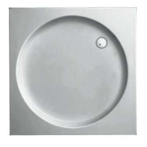 Plieger Luxury Receveur de douche carré avec infixe ronde 90x90x9cm acrylique Blanc 0940854