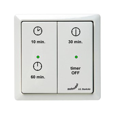Zehnder J.E. StorkAir Schakelaars Draadloze bediening RF Timer 1300056