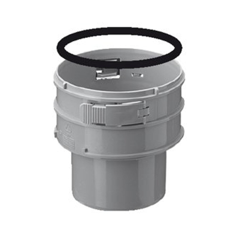 Burgerhout Flex pièce de raccord Ø80mm Flex emboîture flexible (en bas) 1400038