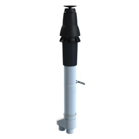 Burgerhout SAFE PP HR Skyline dakdoorvoer 80 80mm zwart 1405567