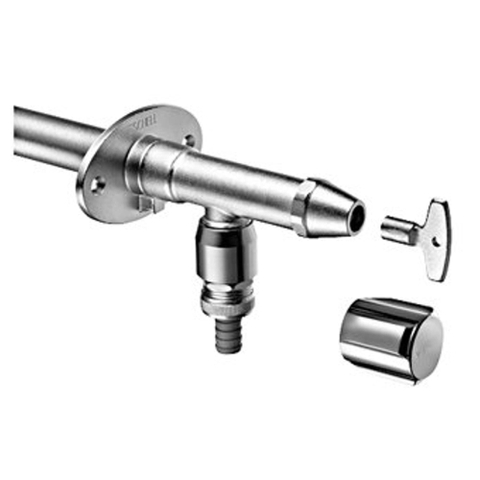 Schell Polar II robinet de façade antigel 1/2 x15mm avec aérateur mat chrome 1510028