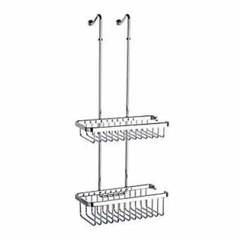 Geesa Basket Porte-douche suspendu double 26,5cm Chrome 0650239