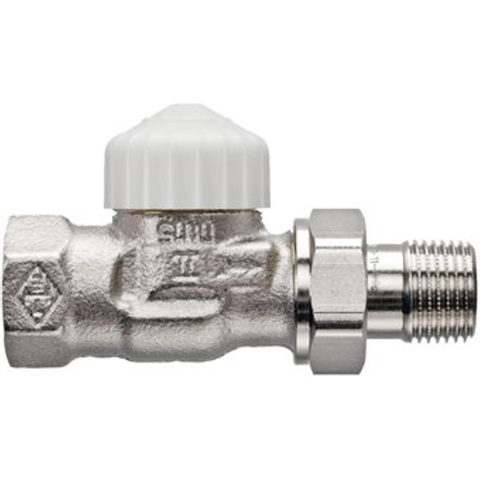 Heimeier V exact robinet d'arrêt de radiateur droit dt 15 1/2 nickelé GA21551
