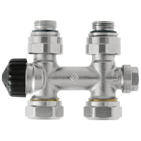 Heimeier multilux 2 tuyaux 1/2 50 avec droits pour radiateur bi.dr. 1602238