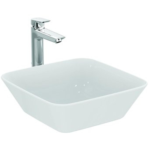 Ideal Standard Connect Air lavabo à poser carré sans trou de robinetterie sans trop-plein 40x40cm blanc SW75911
