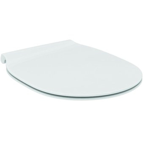 Ideal Standard Connect Air abattant de WC avec couvercle fin blanc/Inox SW75932