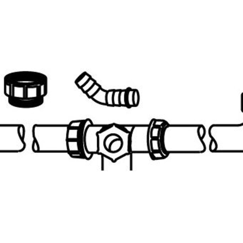 Viega hostaleen évacuation double 6/4 sans siphon 0520179