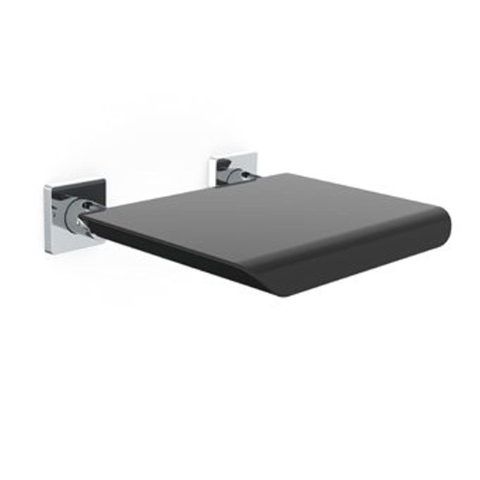 Emco System 2 klapzitje zonder rugleuning zwart/chroom SW100311