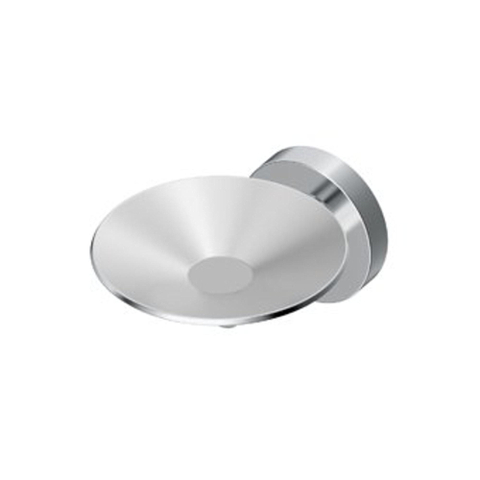 Ideal Standard Iom zeephouder met glazen schaal mat chroom 0180486