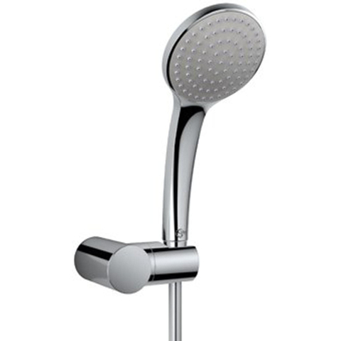 Ideal Standard Idealrain ensemble pour baignoire : flexible de douche 125cm douchette 100mm 1 jet et support de douchette réglable chrome 0180722