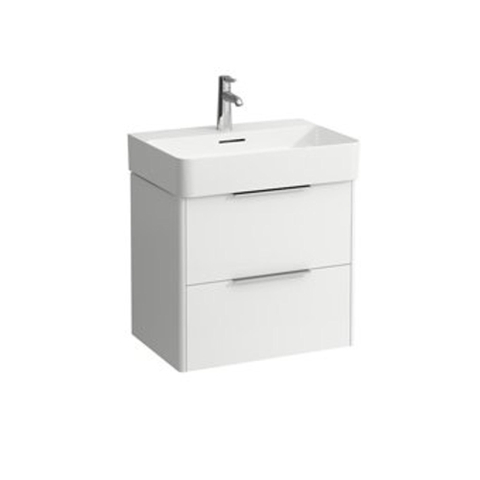 Laufen Base for Val meuble sous lavabo avec 2 tiroirs 58 5x39x53cm pour lavabo H810283 blanc brillant SW157459