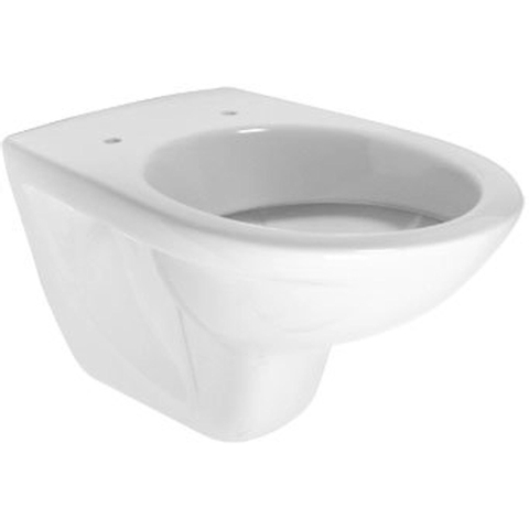 Plieger Brussel New WC suspendu à fond creux blanc avec réservoir encastrable, abattant et plaque de commande verticale blanc SW222495