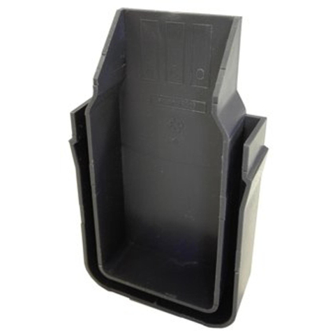 Aco Slimline plaque de fermeture pour drainage de jardin plastique noir SW99086