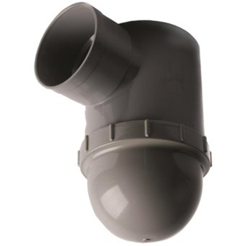 Wavin HWA L-rioolsifon Ø110mm PVC grijs SW76031