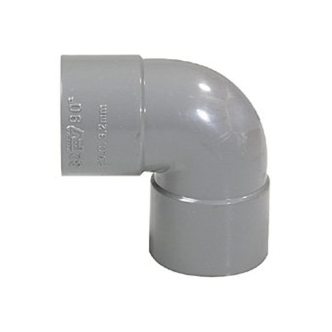 Wavin pvc adhésif coude 90° 40mm socket/muffle 2100339