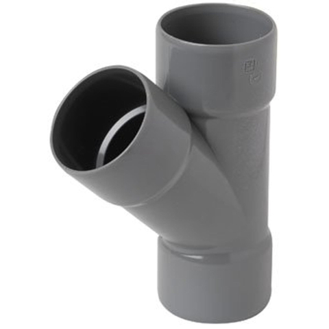 Wavin PVC lijm T-stuk 45° 3xmof 32x32mm 2100584