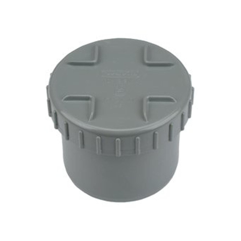 Wavin embout à coller en pvc avec bouchon à visser en fixation 125 mm 2101157