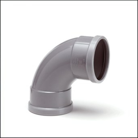 Wavin PVC manchet bocht 90° mof/spie 110mm SN8 2110172