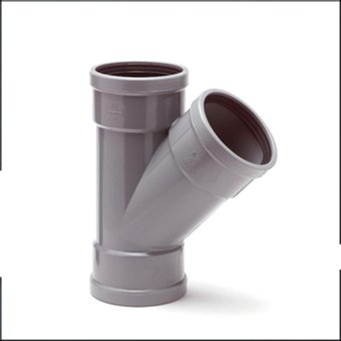 Wavin manchon pvc pièce 45° 110x75 mm 3xmof 2110245