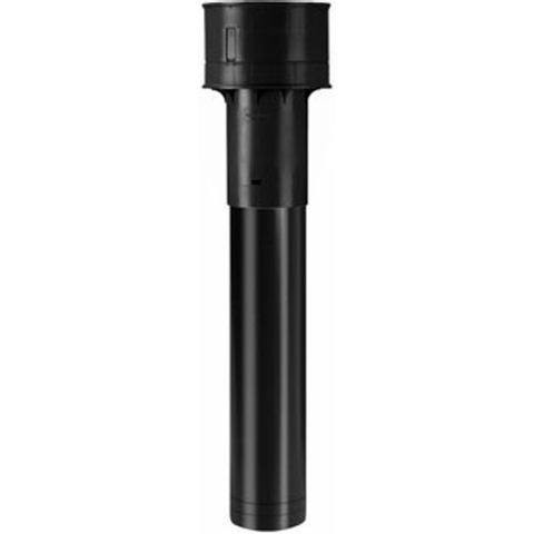 Burgerhout Megavent ventilatiedakdoorvoer Ø125mm l=950mm PP zwart 2111114