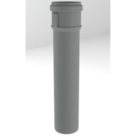 Burgerhout Bm pp tuyau d'évacuation des fumées en plastique 100x2000mm gris 2113656