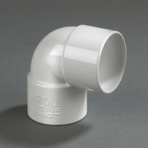 Dyka PVC bocht 90° mof/mof 50mm wit 2113484
