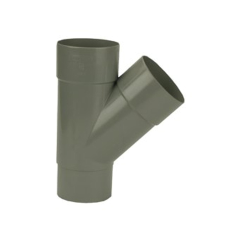 Wavin évacuation des eaux usées 45° 2xmuff spigot rétrécissant 80mm gris 2130254