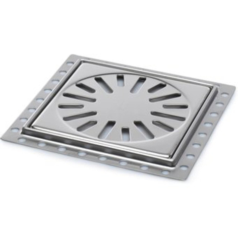 Aquaberg Renovatieput met RVS rooster 15x15cm inbouwhoogte 7mm RP15 2300007