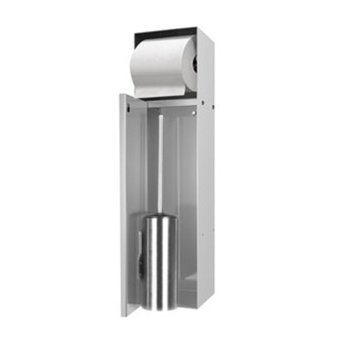 Looox Closed closetborstelgarnituur - met rolhouder - tegelbaar - wit SW101078