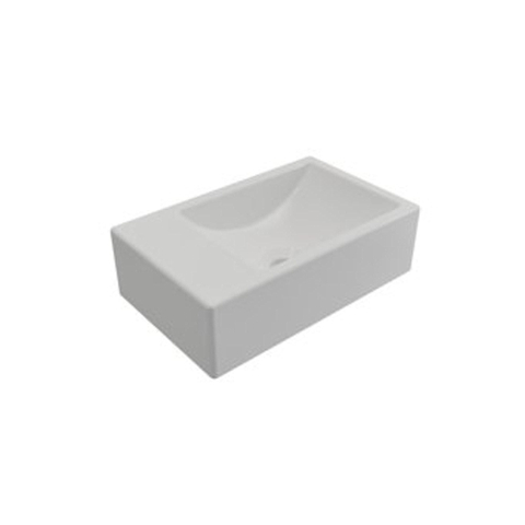Plieger Houston lave-mains - 37x23x9cm - sans trou robinet - droite - blanc mat SW225222