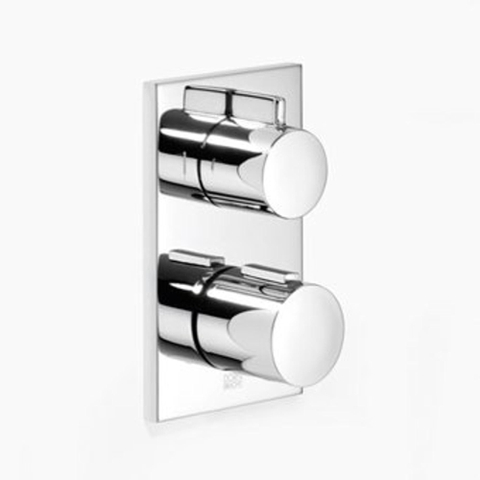 Dornbracht Imo partie apparente pour robinet de baignoire encastré thermostatique avec inverseur incluant robinet d'arrêt 2 fonctions chrome 0272815